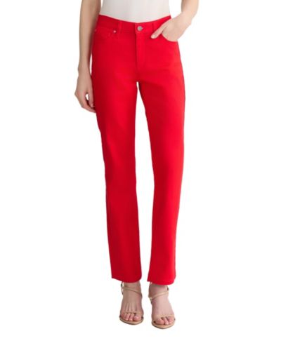 Jones New York Women's Mid-Rise Straight-Leg Jeans