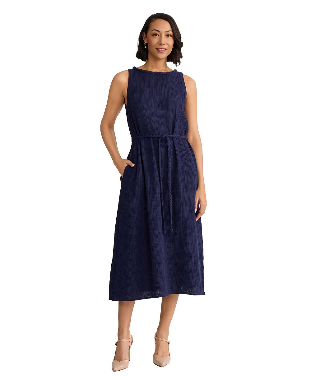 Платье Jones New York Women's без рукавов из хлопка миди