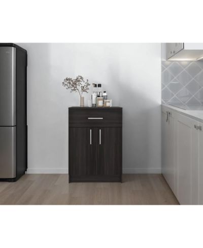 FM FURNITURE Cope kitchen Pantry in melamine with 2 doors and 1 drawer