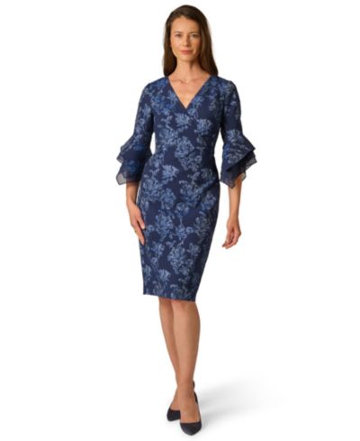 Adrianna Papell платье Petite V-Neck