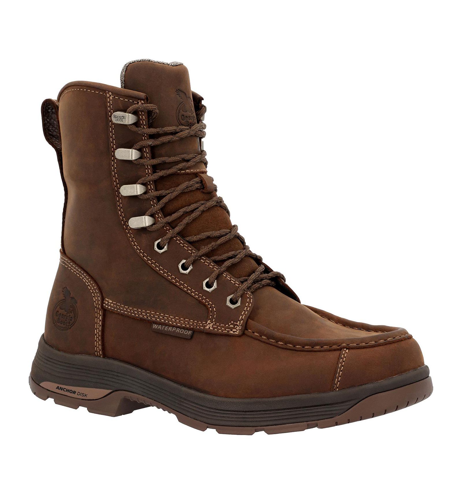 Мужские водонепроницаемые рабочие ботинки GEORGIA BOOT Athens SuperLyte 8 inch с боковой молнией