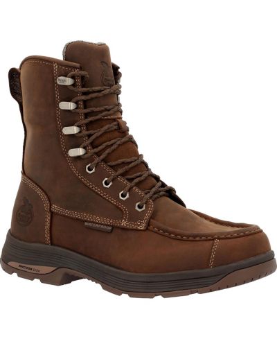 Мужские водонепроницаемые рабочие ботинки GEORGIA BOOT Athens SuperLyte 8 inch с боковой молнией