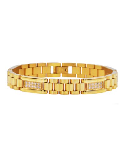 Мужской браслет Macy's Lab Grown Diamond Stainless Steel