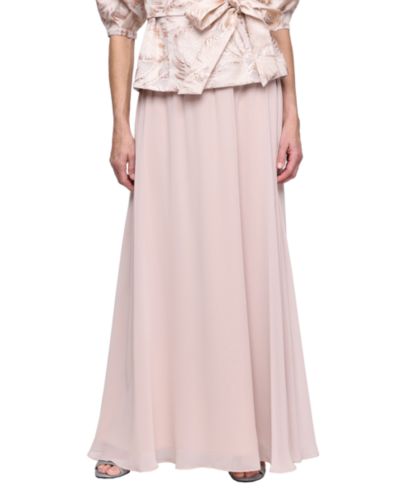 Alex Evenings Petite Long Pull-On Skirt