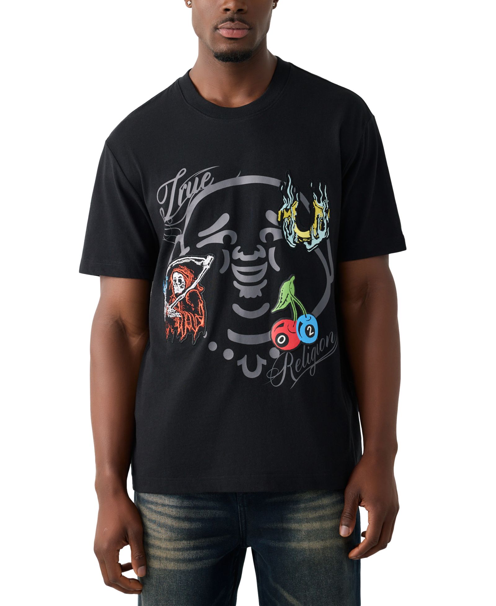 Мужская футболка True Religion Buddha Face Logo Short-Sleeve T-Shirt