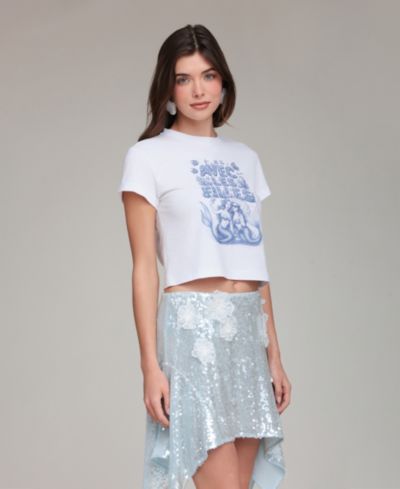 Avec Les Filles Women's Crewneck Cotton T-Shirt