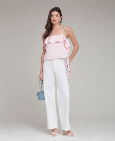 Женские джинсы Avec Les Filles Wide-Leg Cotton