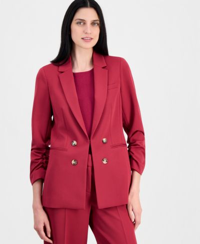 Tahari ASL Women's Faux Double-Breasted Blazer