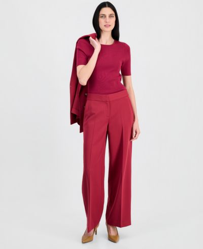 Женские широкие брюки Tahari ASL Clean-Waist