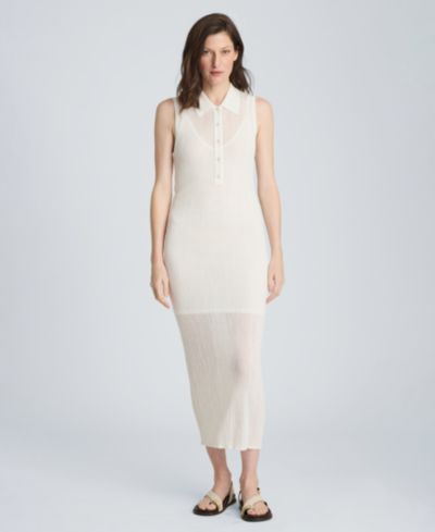 Платье-джемпер Kenneth Cole Women's Variegated Rib Sleeveless Polo