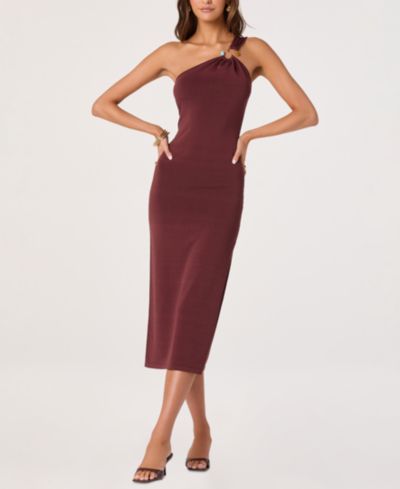 ASTR the Label Women's Sleeveless Asymmetric One-Shoulder Bodycon Dress