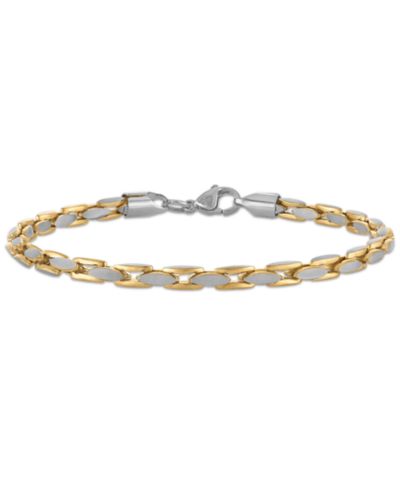 Мужской двухцветный браслет Esquire Jewelry с цепочкой из нержавеющей стали