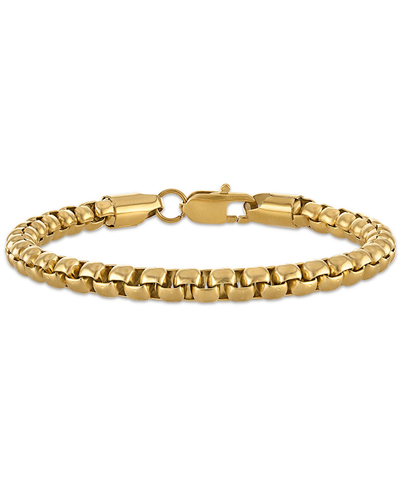Мужской браслет Esquire Men's Jewelry Round Box Chain из нержавеющей стали