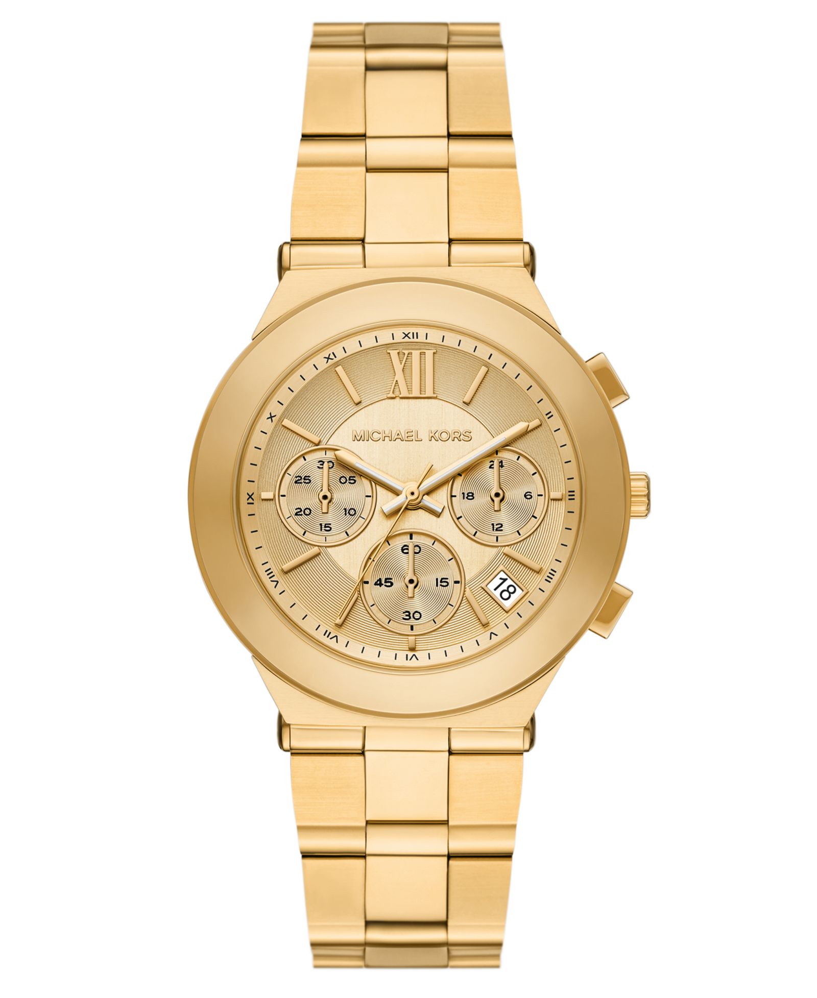 Michael Kors Женские часы Billie Quartz Chronograph, золотая нержавеющая сталь, 37mm