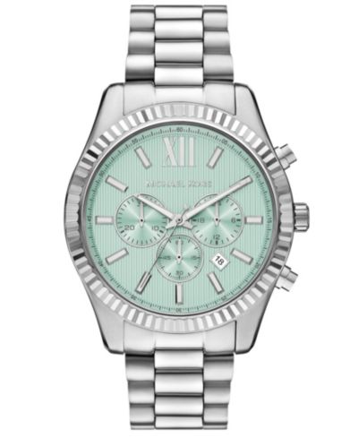 Мужские часы Michael Kors Lexington Quartz Chronograph Silver Stainless Steel 45mm