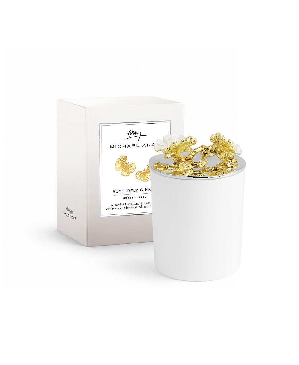 Michael Aram Butterfly Ginkgo Single Wick 13.5 oz. Scented Candle