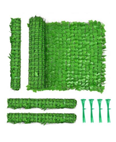 1 PC 118x39in Artificial Ivy Privacy Fence Screen Faux Hedge Vine