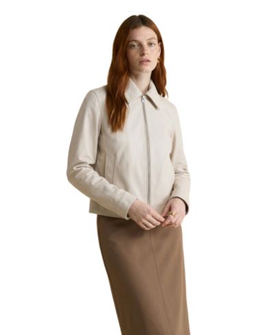 Furniq UK Women's Chloe Leather Jacket, Created for Macy's