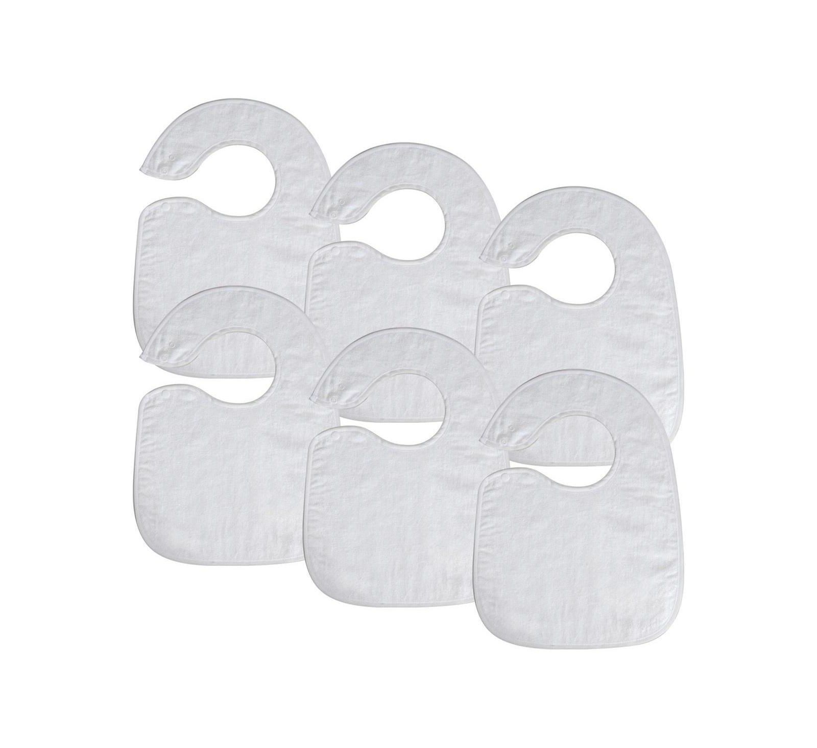 Kaplan Early Learning Soft Bibs with Snaps - Set of 6