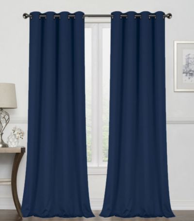 Kate Aurora Комплект из 2 штук штор блэкаут с люверсами для длинных окон, 95 in. Long