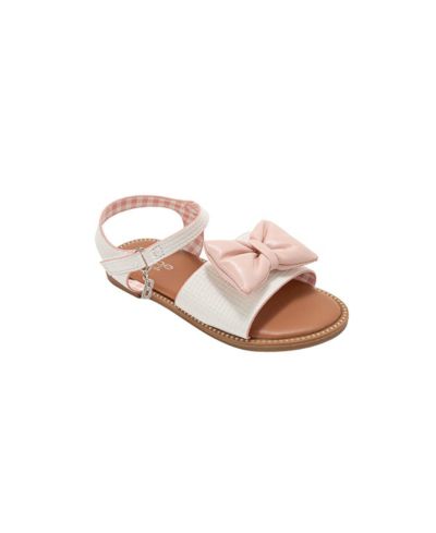 Детские модные сандалии Bebe с бантом и шармом