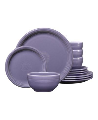 Fiesta Lavender Bistro Coupe 12-Pc. Dinnerware Set, Service For 4