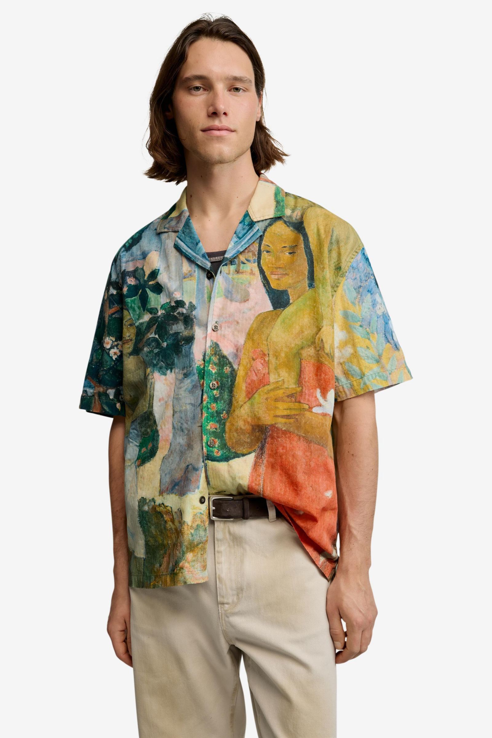 Мужская рубашка Desigual с принтом Gaugin