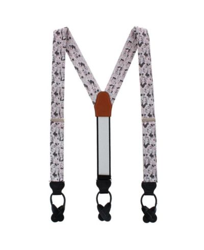 Подтяжки TRAFALGAR Men's Vintage Vixen Novelty Silk Button End