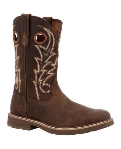 GEORGIA BOOT Men's Core 37 11" Steel Toe Western Pull-On Work Boot