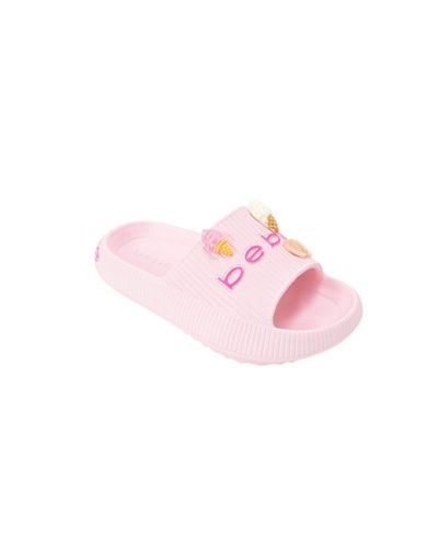 Bebe Girls Girls  EVA Slide - Lightweight Comfy Slide Sandals with Ice Cream Charms
