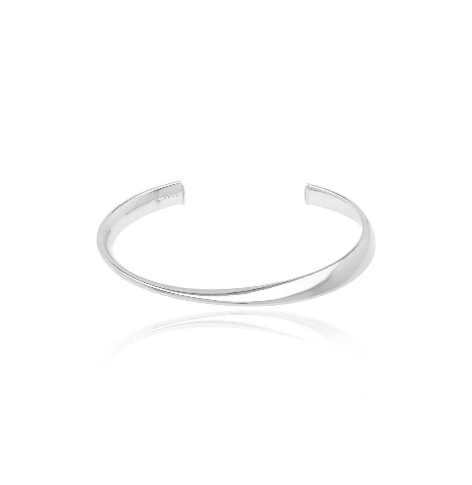 The Lovery Sculpted Cuff Bangle Sterling Silver