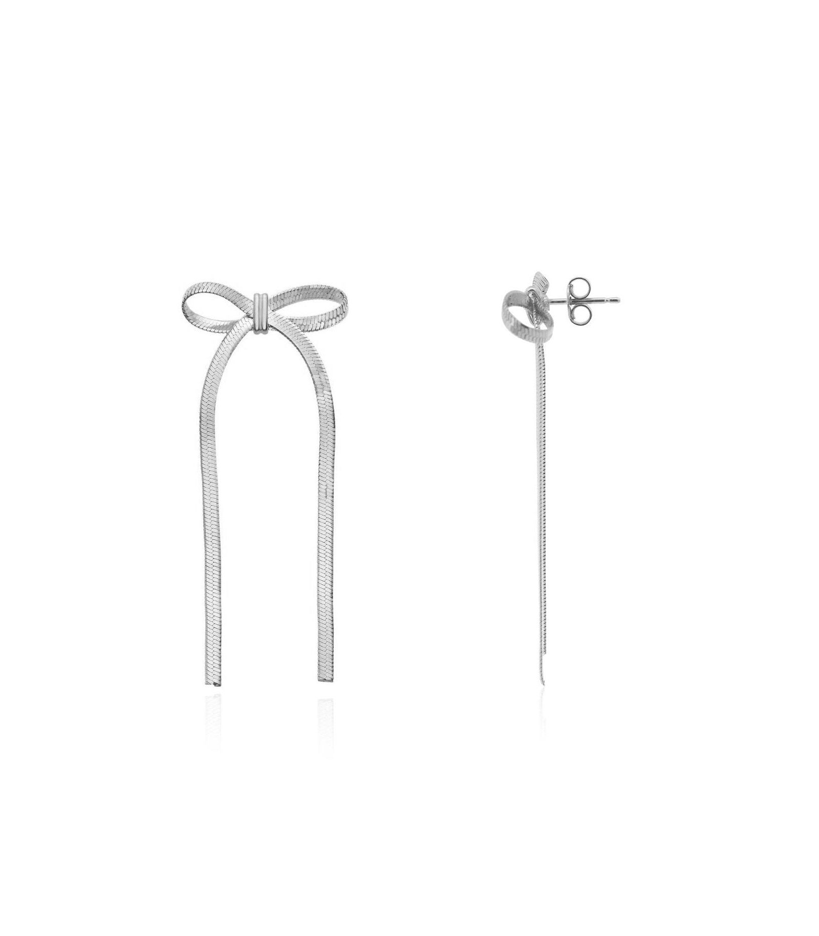 The Lovery Bow Earrings Sterling Silver