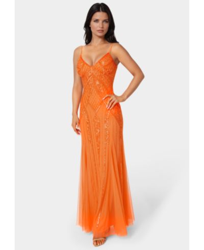 Bebe Women's Beaded Gown