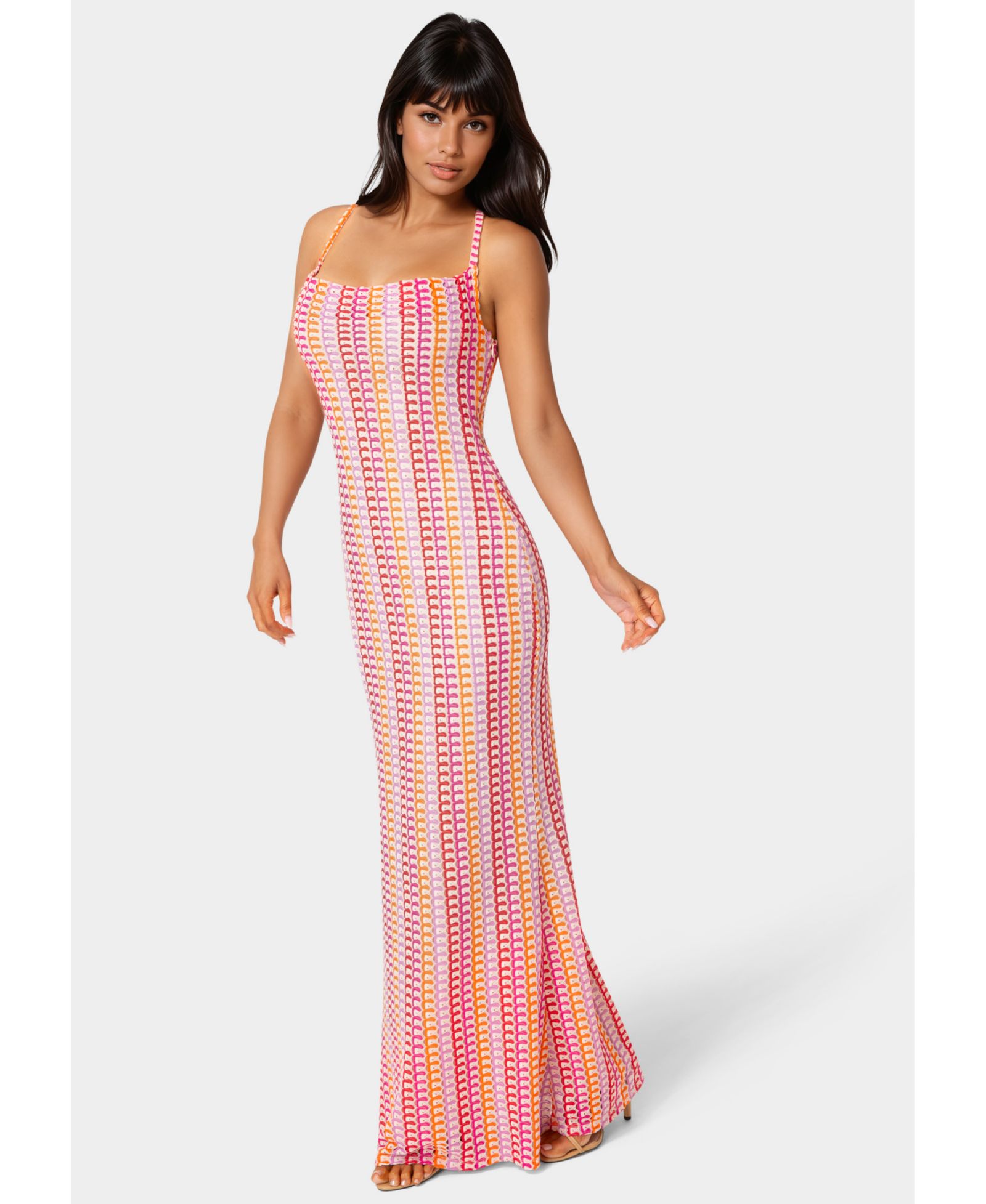 Bebe Women's Printed Bodycon Maxi Dress