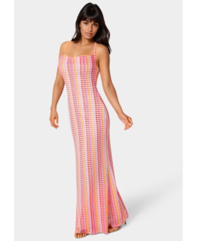 Bebe Women's Printed Bodycon Maxi Dress