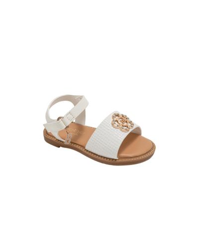 Детские модные сандалии Bebe с цветком и подвеской