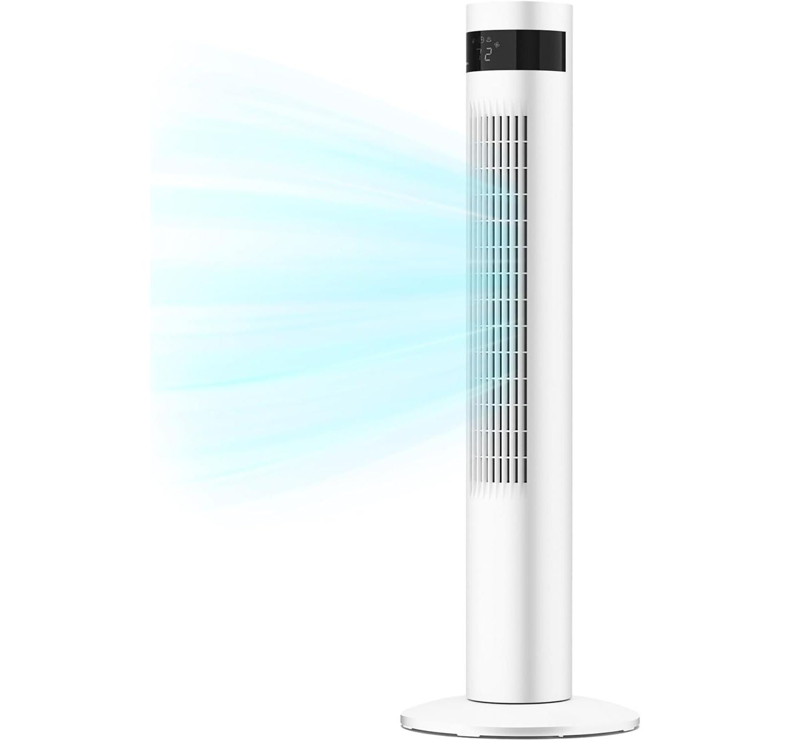 Цифровой башня-вентилятор Antarctic Star Digital Oscillating, 3 скорости с пультом и таймером 12H