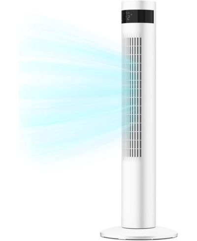 Antarctic Star Digital Oscillating Tower Fan, 3-Speed with Remote & 12H Timer