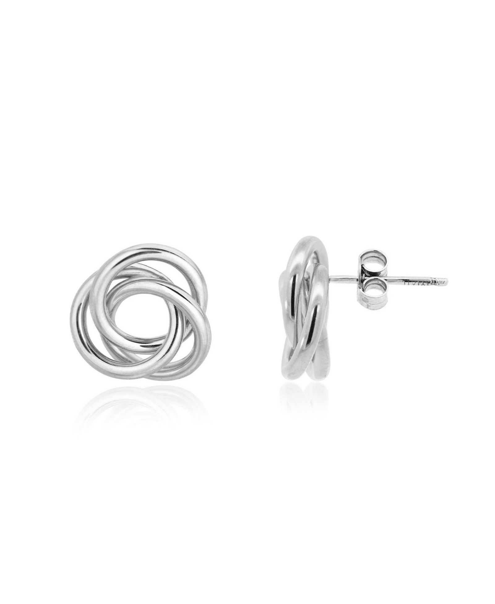 Серьги-гвоздики The Lovery Loopy Knot Stud Sterling Silver