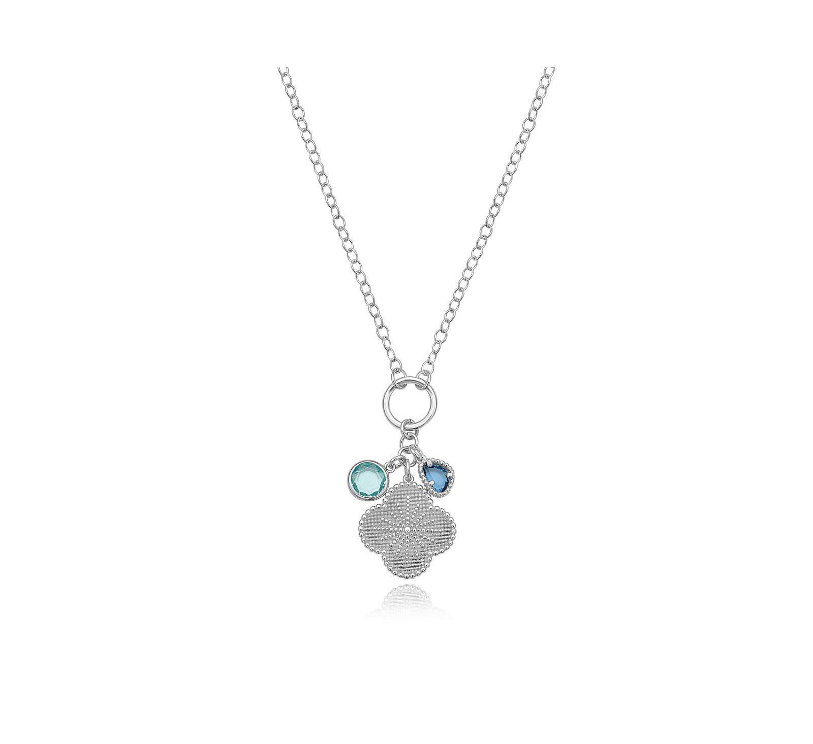 The Lovery Clover Blue Charm ожерелье с подвеской из стерлингового серебра