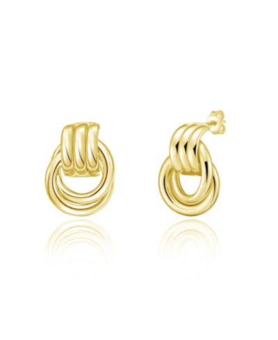 The Lovery Gold Doorknocker Stud Earring 14K Gold-Plated Sterling Silver