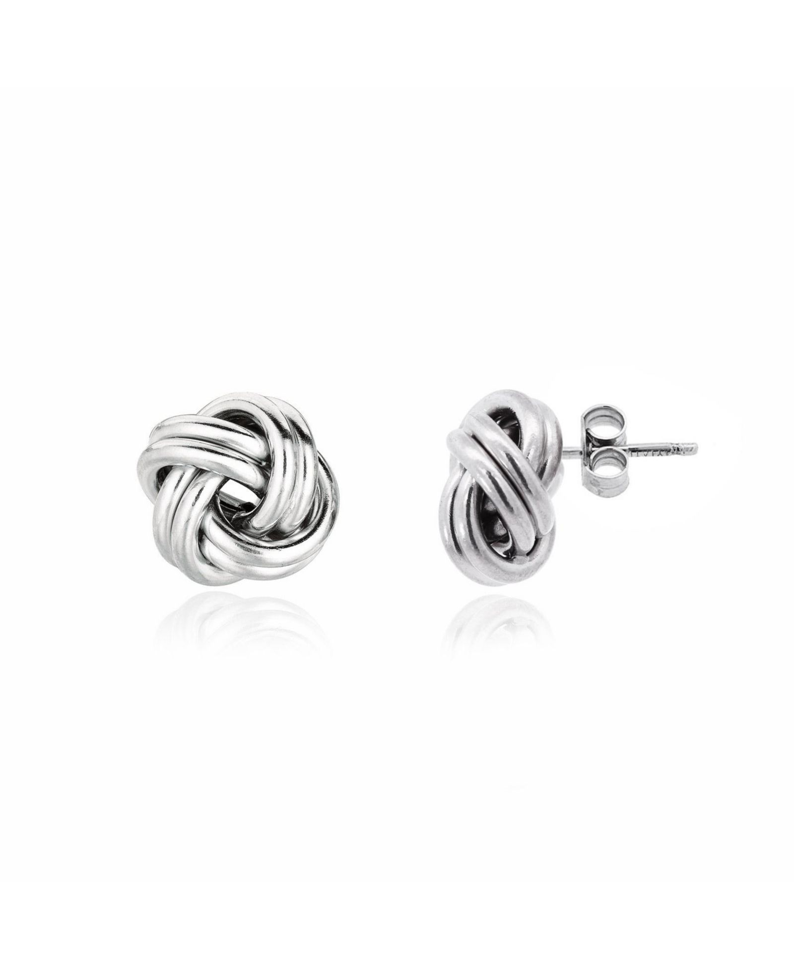 Серьги-гвоздики The Lovery Large Polished Knot из стерлингового серебра