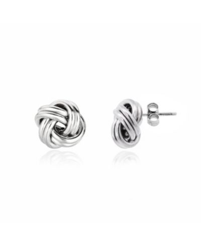 Серьги-гвоздики The Lovery Large Polished Knot из стерлингового серебра