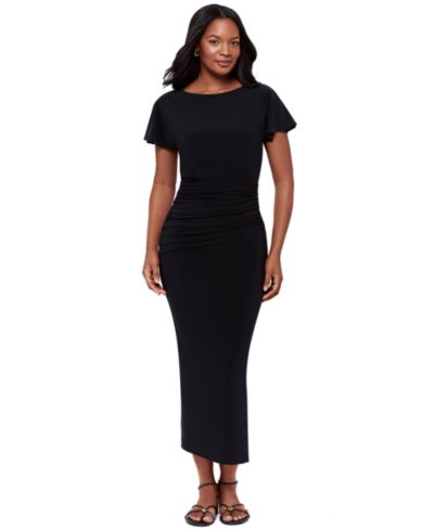 Body by Miraclesuit Женское платье с коротким рукавом и вырезом Boat Neck