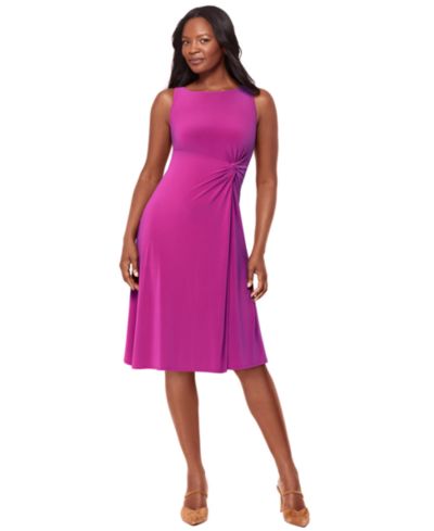 Body by Miraclesuit Women's Solid Remi Jewel Neck Midi Shaping Dress