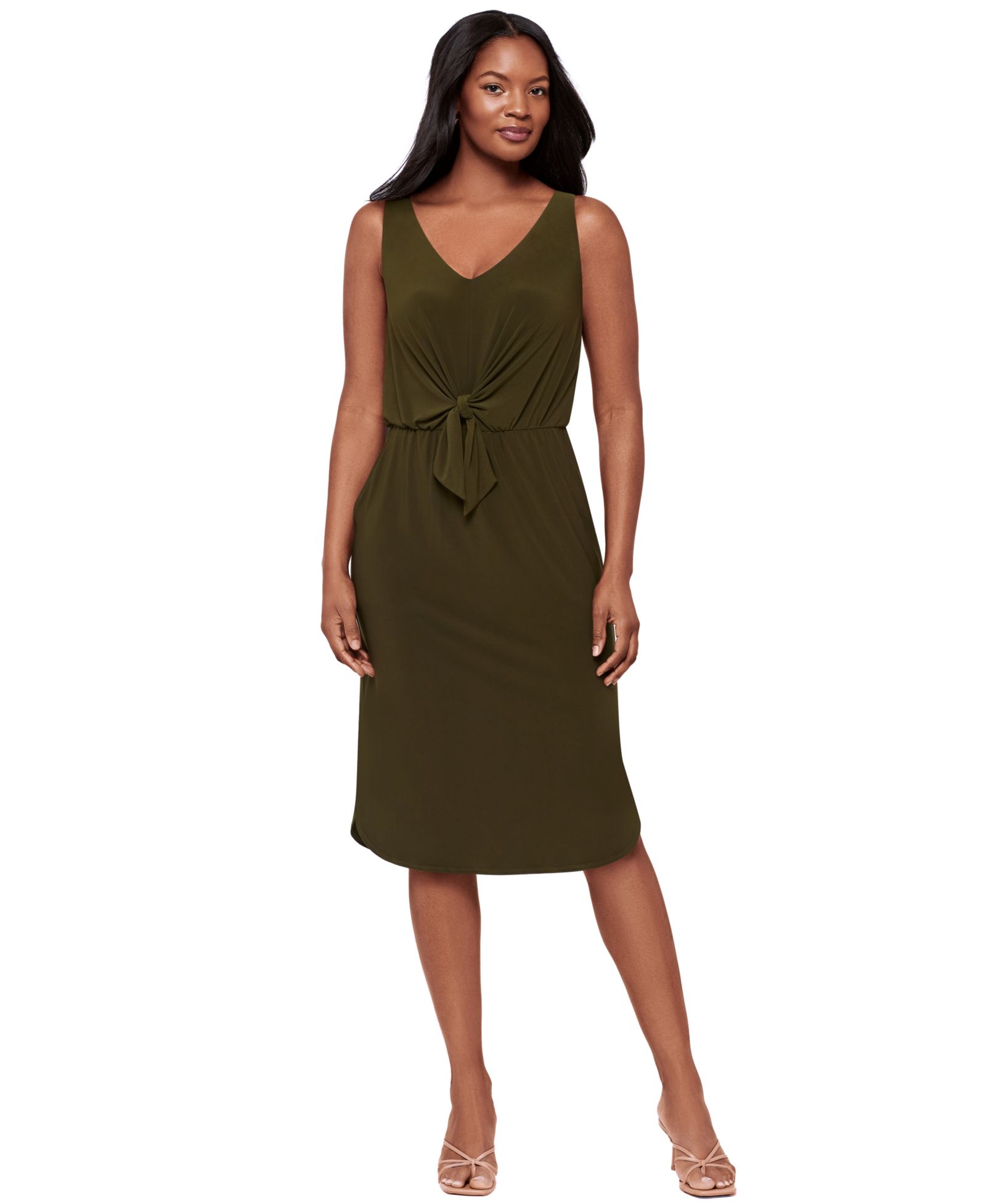 Женское платье Body by Miraclesuit V-Neck Sleeveless Shaping Dress