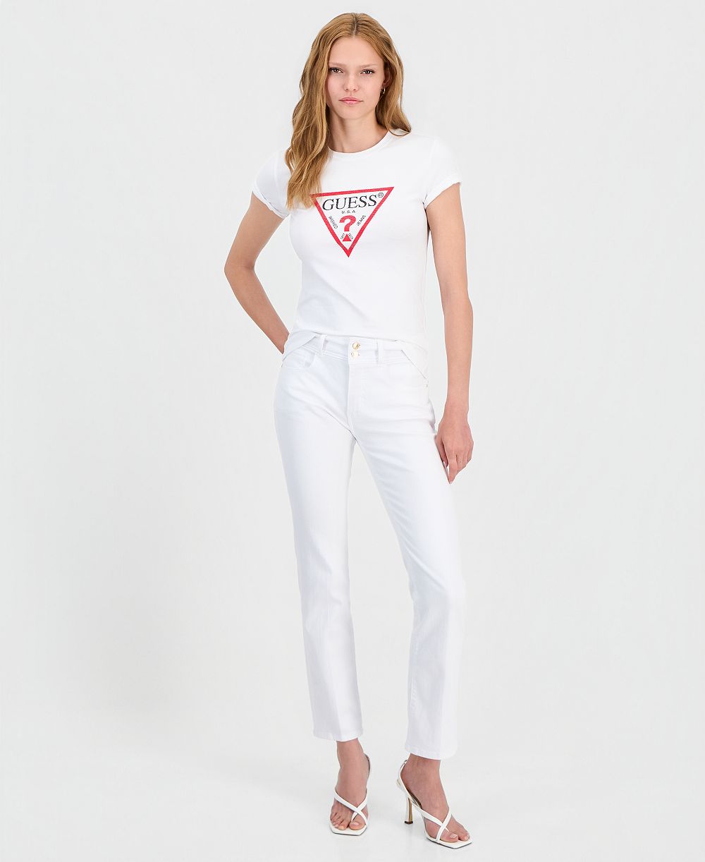 GUESS Women's Shape Up Straight-Leg Jeans