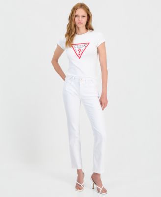 GUESS Women's Shape Up Straight-Leg Jeans