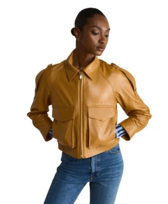 Furniq UK Women's Rose Leather Jacket