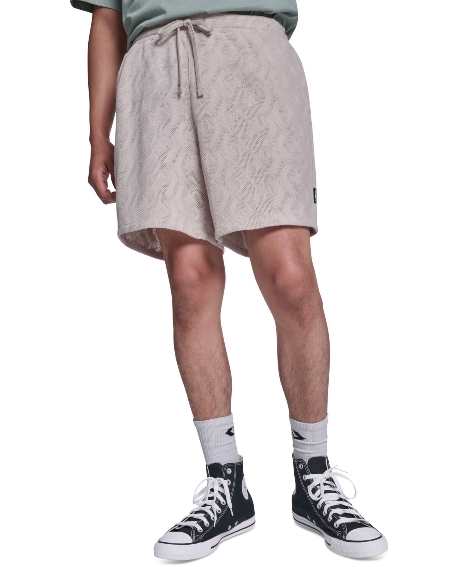 Converse Men's Chevron Crotchet Regular-Fit Pull-On Shorts